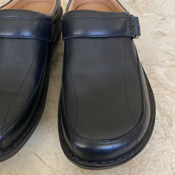 Alegria Chairman Black Nappa Open Back Mule Men’s Shoes - Picture 6 of 15